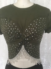 Rhinestones Fringe Top - Dixi